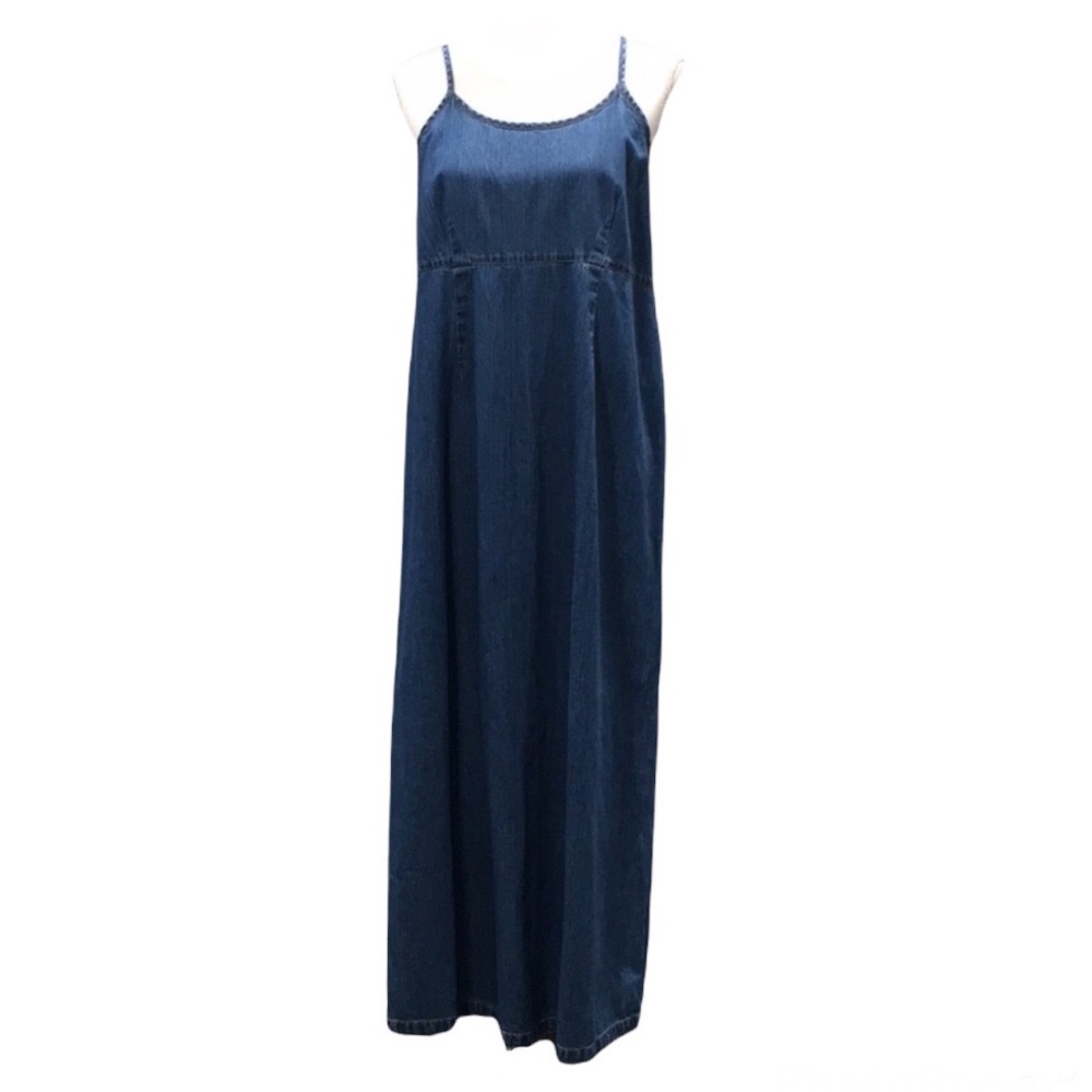 Motherhood maternity blue jean dress size small